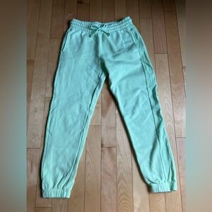TNA light green sweatpants size extra small